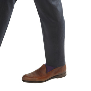 Men’s Socks | Purple Solid Serious Socks | Pengallan
