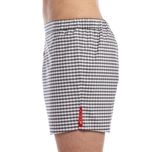 Men’s Designer Underwear | Slim-Fit Boxers Grey Gingham | Pengallan