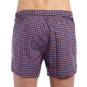 Men’s Designer Underwear | Slim-Fit Boxers Navy-Red Plaid | Pengallan