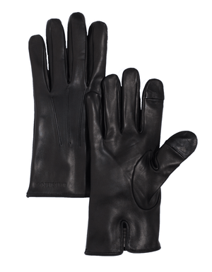 Men’s Leather Gloves | Black Italian Leather Genius Gloves | Pengallan