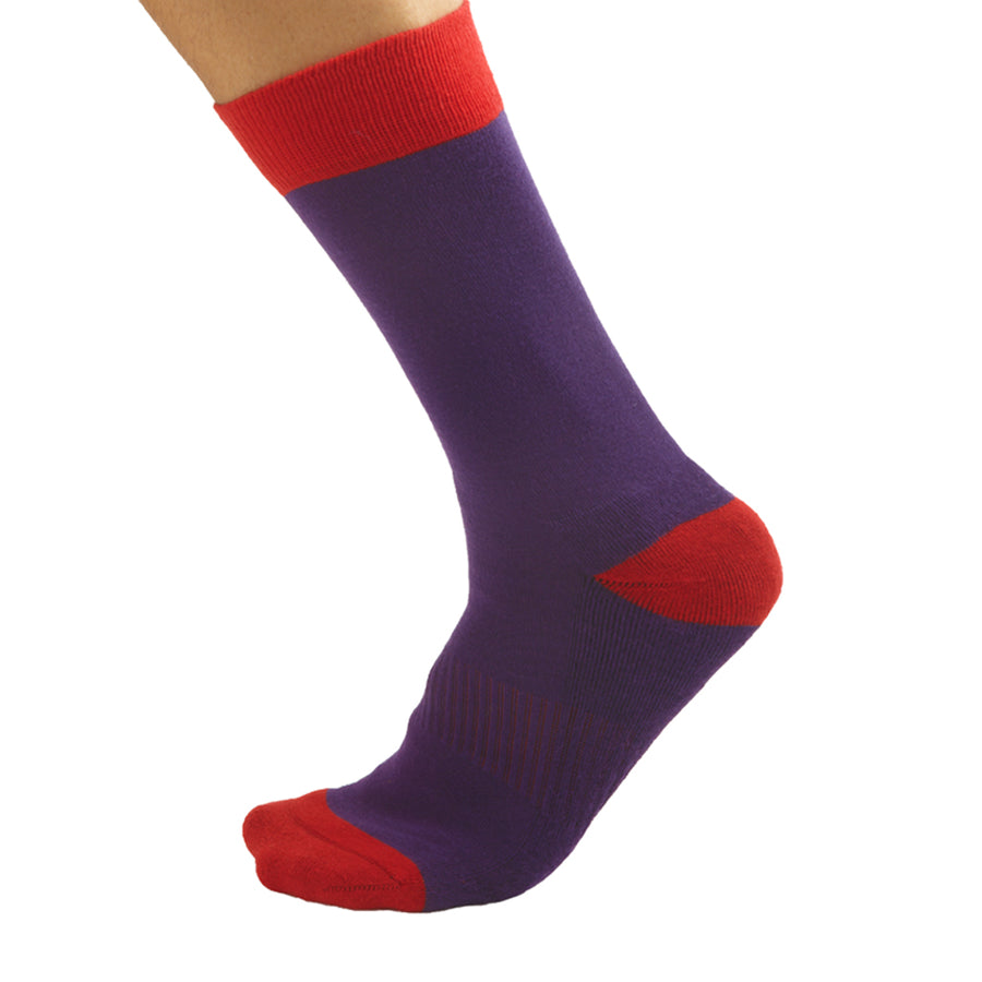 Men’s Socks | Purple Solid Serious Socks | Pengallan
