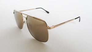 Men's Designer Eyewear | Selima Optique Robert Sunglasses | Gold/Gold Mirror | Pengallan