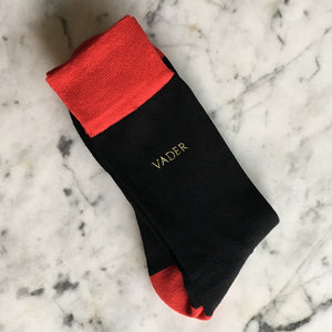 Monogram | Men’s Socks | Black Solid Serious Socks | Pengallan