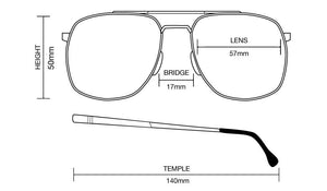 Men's Designer Eyewear | Selima Optique Robert Sunglasses Fit | Gold/Green | Pengallan