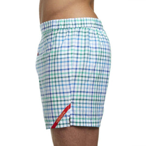 Men’s Designer Underwear | Slim-Fit Boxers Blue/Green Tattersall | Pengallan