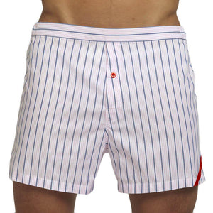 Men’s Designer Underwear | Slim-Fit Boxers Pink/Navy Stripe | Pengallan
