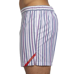 Men’s Designer Underwear | Slim-Fit Boxers Purple/Navy Stripe | Pengallan