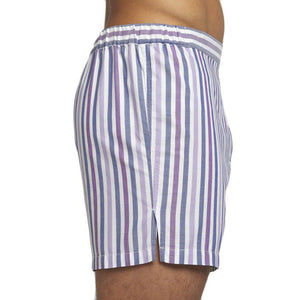 Men’s Designer Underwear | Slim-Fit Boxers Purple/Navy Stripe | Pengallan