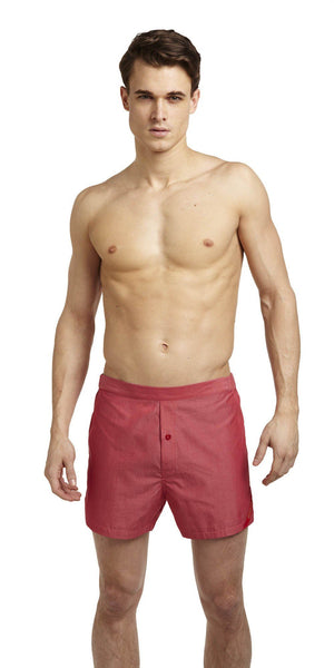 Men’s Designer Underwear | Slim-Fit Boxers Red Solid | Pengallan